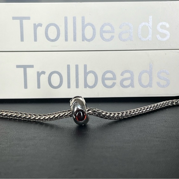 Trollbeads Retired Silver Bead With Garnets- 51712 - Picture 3 of 10